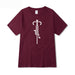 Spring And Autumn Bottoming Shirt Men Clothing Red wine