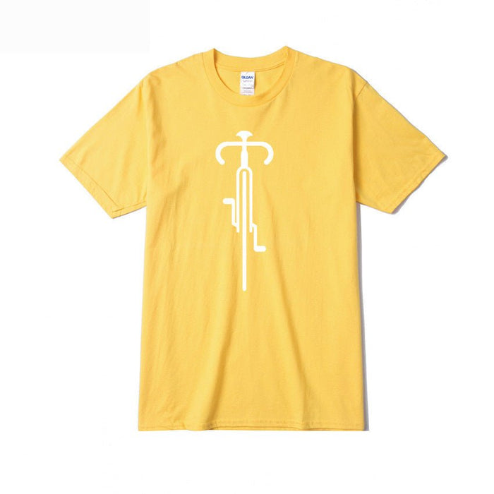 Spring And Autumn Bottoming Shirt Men Clothing Yellow