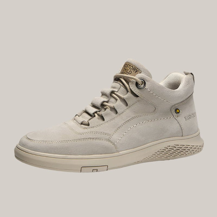Lightweight Leather Sneakers for Spring Sand color