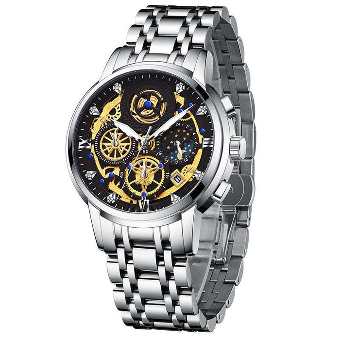 Stainless Steel Top Brand Luxury Waterproof Mens Watch D