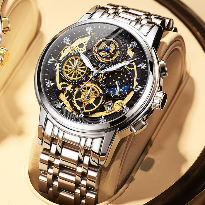 Stainless Steel Top Brand Luxury Waterproof Mens Watch