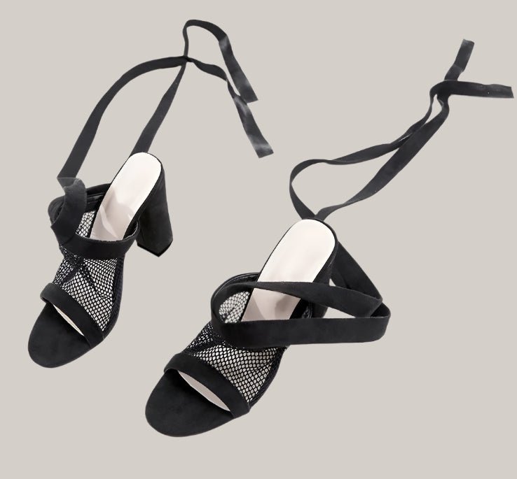 Strap Lace Up High Heels Sandal