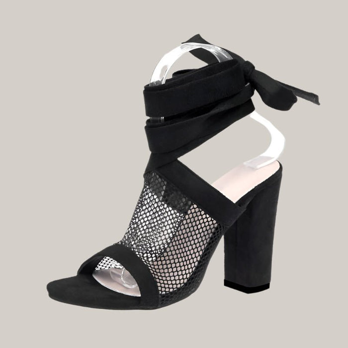 Strap Lace Up High Heels Sandal