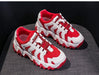 Casual Lace-Up Shoes for Students Red