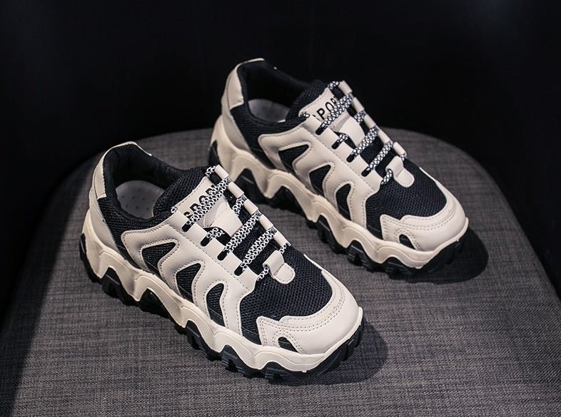 Casual Lace-Up Shoes for Students Black