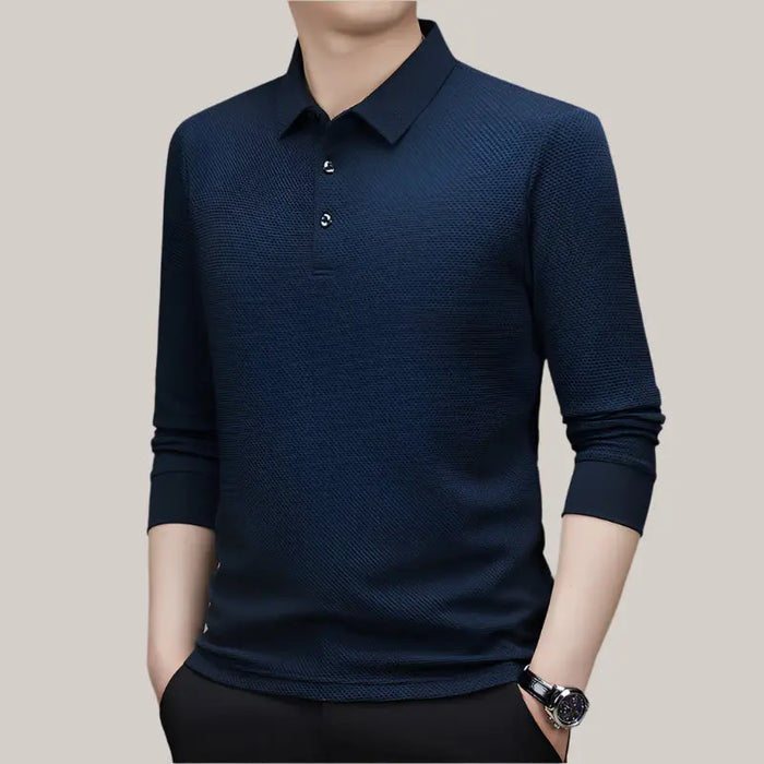 Stylish Plaid T-Shirt for Men - Trendy Design 23660 Navy Blue