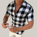 ASI Store Stylish Summer Shirts for Men - Checkered Design Grey