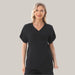 Women's Waffle-Knit Maternity Shorts Set Black Top