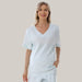 Women's Waffle-Knit Maternity Shorts Set Light Blue Top