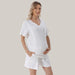 Women's Waffle-Knit Maternity Shorts Set