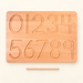 Wooden number tracing board with stylus