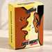 Yellow conversation card game box on an ivory tabletop