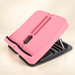 Pink adjustable calf stretch board on an ivory surface