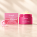 Pink Hoygi moisturizer jar and matching peach illustrated box