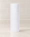 White cleaning towel roll on an ivory kitchen counter.