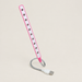 Pink USB lamp with ten LEDs and flexible silver neck