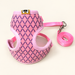 Pet harness or collar and matching leash on warm ivory background