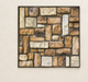 Stone-pattern rectangular adhesive sheet