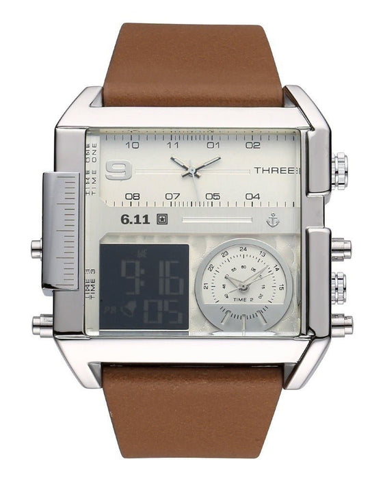 Three-Display Sports Electronic watch Sisver