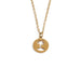 Titanium Steel Coconut Tree Pendant Necklace for Men SSN0150QZ Gold