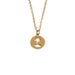Titanium Steel Hollow Coconut Tree Pendant Neck Accessories Men SSN0150QZ Gold