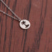 Titanium Steel Coconut Tree Pendant Necklace for Men