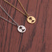 Titanium Steel Coconut Tree Pendant Necklace for Men
