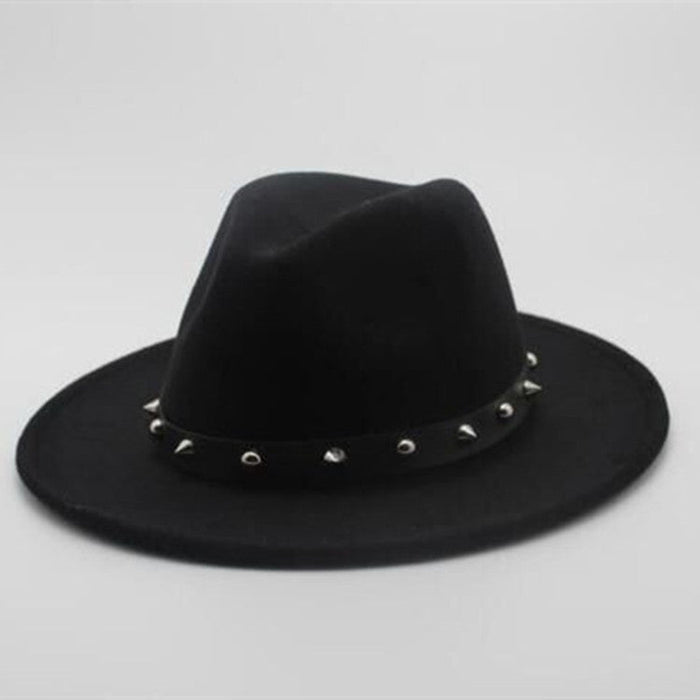 Unisex Woolen Winter Hat Black
