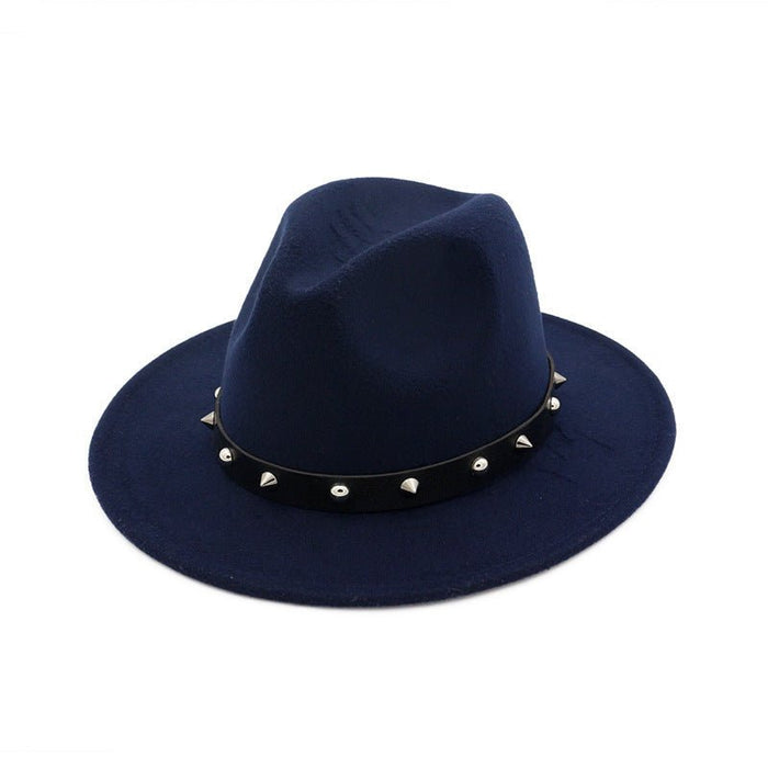 Unisex Woolen Winter Hat Navy Blue