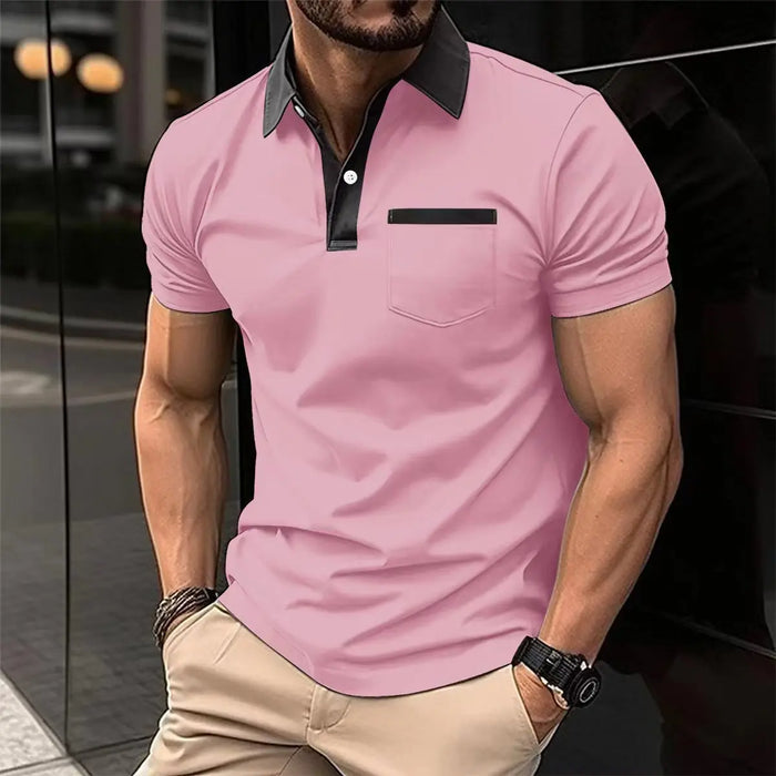 Trendy Men's Fashion Tops - Stylish Polos Pink