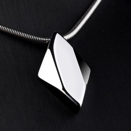 Tungsten Gold Pendant Necklace