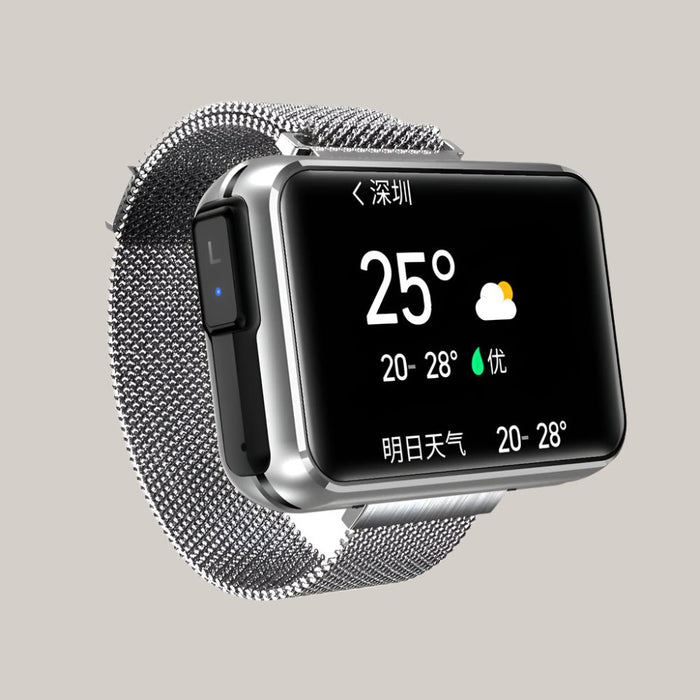 TWS Bluetooth headset smart bracelet Silver