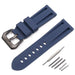 Penahai Men's Rubber Watch Strap Blue black buckle