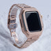 Stainless Steel Watch Case and Band Set Rose Gold