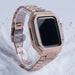 Watch Integrated Stainless Steel Metal Protective Case Rose Gold