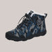 Children's Waterproof Round-Toe Sneakers Navy Blue