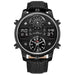 Men's Water-Resistant Sports Quartz Watch Black