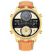 Waterproof Sports Quartz Style Men's Watch Gold