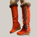 Winter Plush Long Combat Boots