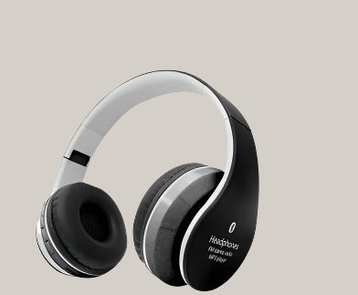 Wireless Retractable Computer Gaming Headset black