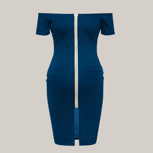 Women Pregnant Maternity Dress Blue