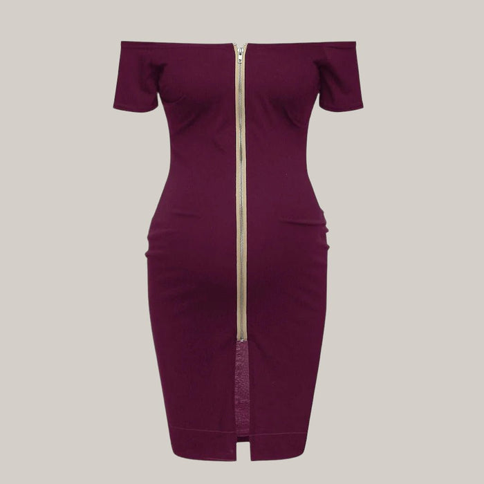 Women's Comfortable Maternity Dress Wine Red