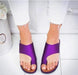 Women Slippers Flat Sole Casual Soft Big Toe Foot Sandal