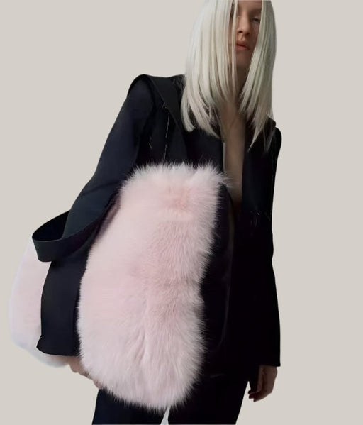 Women's Fur Handbags Pink